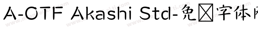 A-OTF Akashi Std字体转换